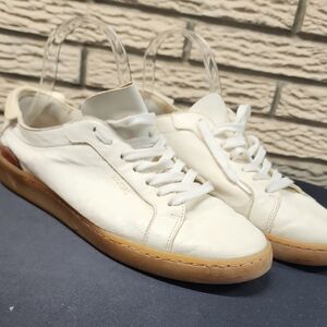 Sam Edleman Classic Men's  Leather Sneakers with Gum Sole Sz 9
